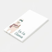 Post-it® Conception mignonne de lama de La des vacances fa (Incliné)