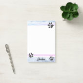 Post-it® conception personnalisée d'aquarelle d'empreintes (Bureau)