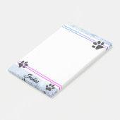 Post-it® conception personnalisée d'aquarelle d'empreintes (Incliné)