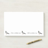 Post-it® Conception personnalisée de pigeon (Sur un bureau)