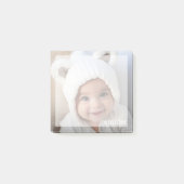 Post-it® Conception photo Carré complète avec nom personnal (Devant)