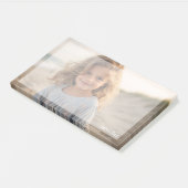 Post-it® Conception photo complète avec nom personnalisé (Incliné)