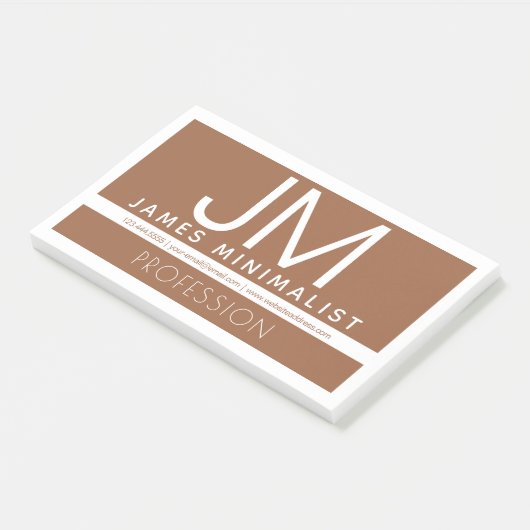 Post-it® Conception professionnelle moderne et minimale | B (Incliné)