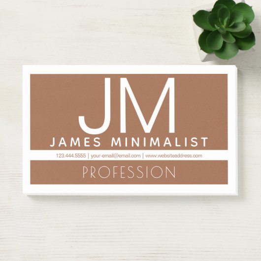 Post-it® Conception professionnelle moderne et minimale | B (Bureau)