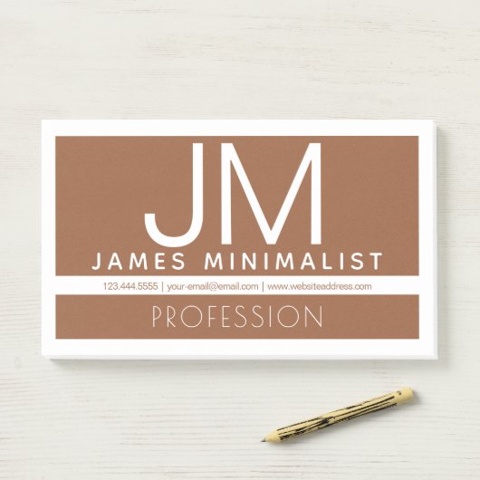 Post-it® Conception professionnelle moderne et minimale | B (Sur un bureau)