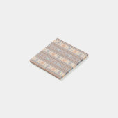 Post-it® Conception sud-ouest Adobe Grey Brown Tribal Motif (Incliné)