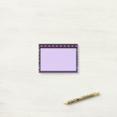 Post-it® Conception tribale violette (Sur un bureau)