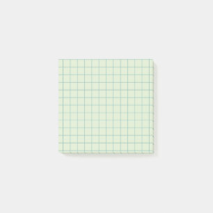 Post-it® Conception Turquoise À damiers Motif Calm Grid