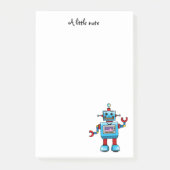 Post-it® Conception "Un Petit Note" de mignon robot (Devant)