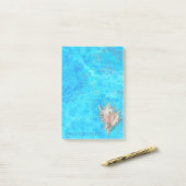 Post-it® Conch Shell "Beach Life" Personnalisé (Sur un bureau)