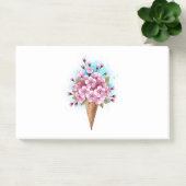 Post-it® Cône rose Sakura crème glacée gaufre (Bureau)