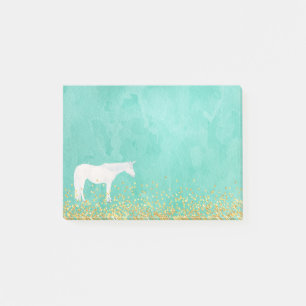 Post-it® Confetti d'or à la menthe d'or à l'unicorne blan