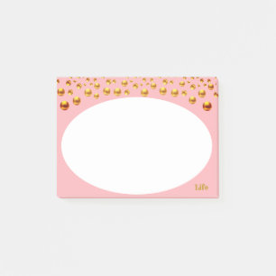 Post-it® Confetti d'or en rose