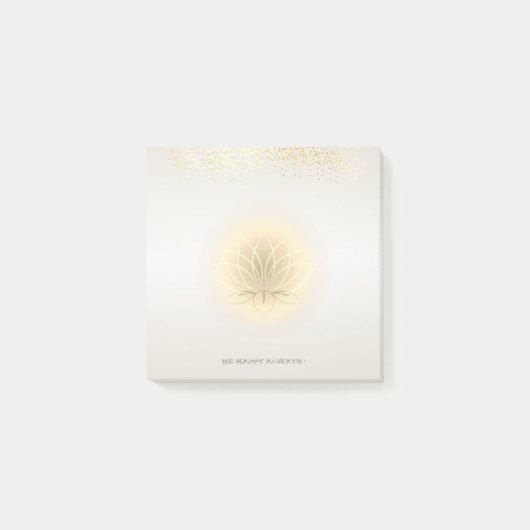 Post-it® Confetti d'or Faux Faux, Lotus (Devant)