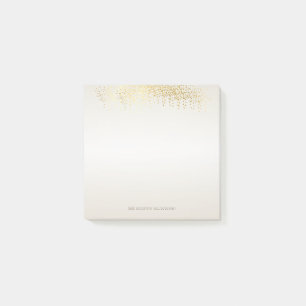 Post-it® Confetti d'or Faux Girly moderne - Personnalisé
