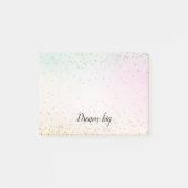 Post-it® Confetti d'or rose jaune (Devant)