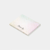 Post-it® Confetti d'or rose jaune (Incliné)