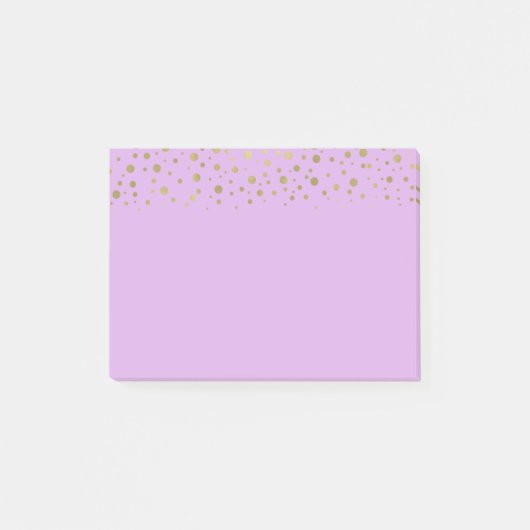 Post-it® Confetti en or violet (Devant)