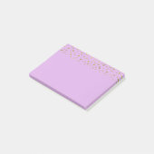 Post-it® Confetti en or violet (Incliné)