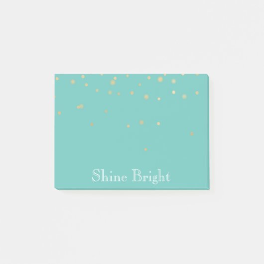 Post-it® Confetti Mint Gold (Devant)