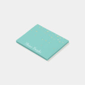 Post-it® Confetti Mint Gold (Incliné)