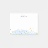 Post-it® Confetti Pop | Ciel | Chic personnalisé (Devant)