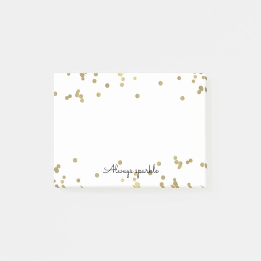 Post-it® Confettis d'or d'étincelle (Devant)