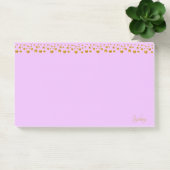 Post-it® Confettis dorés et calligraphie sur violet (Bureau)