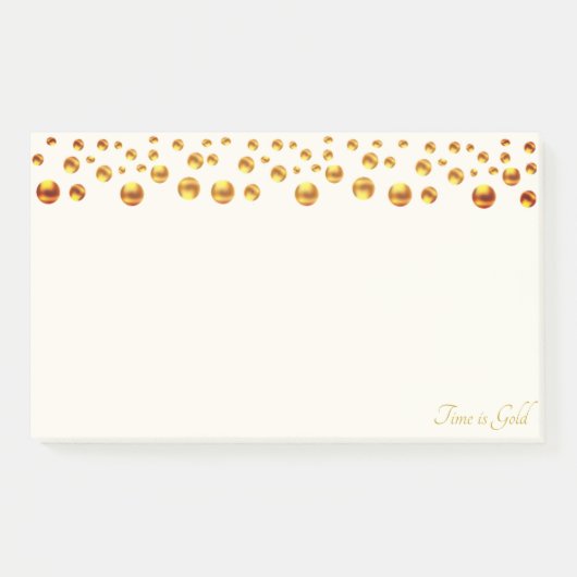 Post-it® Confettis Dorés sur Fond Ivoire (Devant)