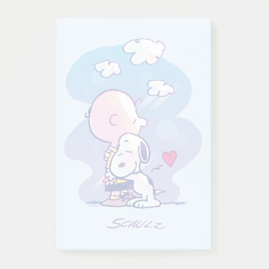 Post-it® Confort et sécurité | Charlie & Snoopy Hug (Devant)