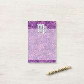 Post-it® Connexion Virgo Zodiac sur Camouglage numérique ro (Sur un bureau)