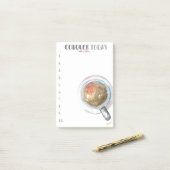 Post-it® Conquérir aujourd'hui (avec café...) (Sur un bureau)