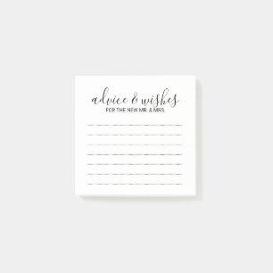 Post-it® Conseil et souhaits modernes de mariage de