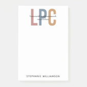 Post-it® Conseiller professionnel autorisé LPC personnalisé (Devant)