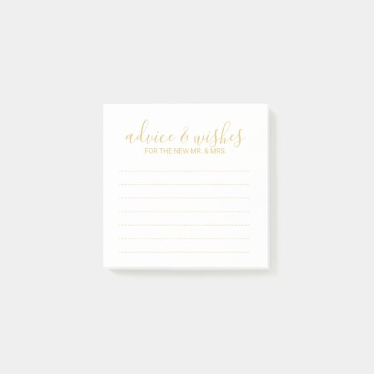 Post-it® Conseils et Vœux de Mariage en Script Moderne (Devant)