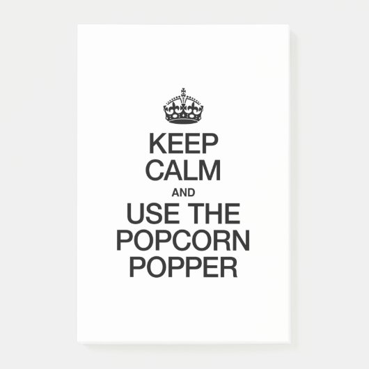 POST-IT® CONSERVEZ LE CALME ET UTILISEZ LE POIVRE POPCORN (Devant)