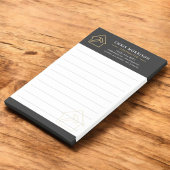 Post-it® Construction de bâtiment Noir Or