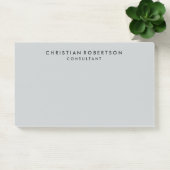 Post-it® Consultant en gris simple et épuré tendance (Bureau)