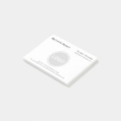 Post-it® Contact professionnel Logo d'entreprise (Incliné)