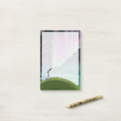 Post-it® Contemplateur - Écriture de lettre de fantôme mign (Sur un bureau)
