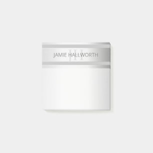 Post-it® Contemporain Faux Argent Ombre Gris