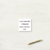 Post-it® Continuer à avancer - Sticky Motivationnel Personn (Sur un bureau)