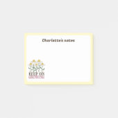 Post-it® Continuer À Croître Citations Positives Fleurs Rét (Devant)