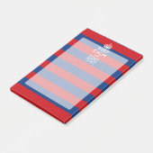 Post-it® CONTINUEZ LE CALME ET votre texte sur les bandes b (Incliné)