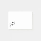 Post-it® Contour de loup hurlant (Devant)