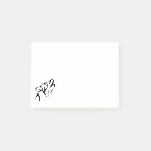 Post-it® Contour de loup hurlant (Devant)