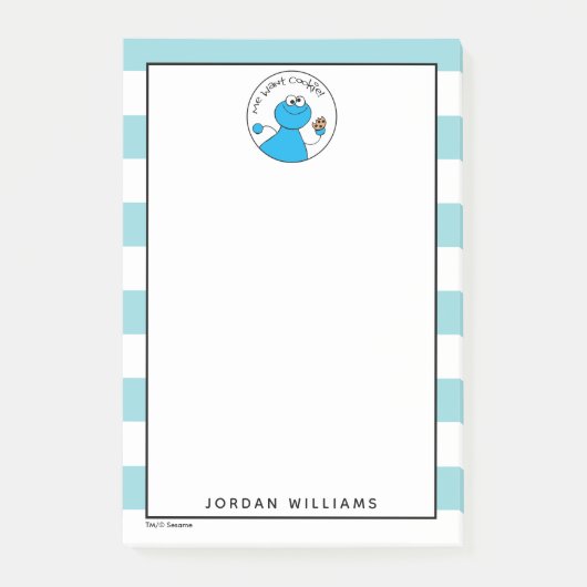 Post-it® Cookie Monster Doodley Graphisme (Devant)