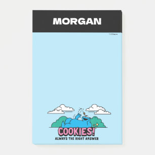 Post-it® Cookie Monster   Les cookies toujours la bonne rép