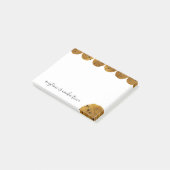 Post-it® Cookie Temps Chocolat Chip Cookie Texte Personnali (Incliné)