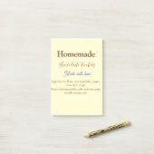 Post-it® Cookies au chocolat faits maison avec amour ajoute (Sur un bureau)